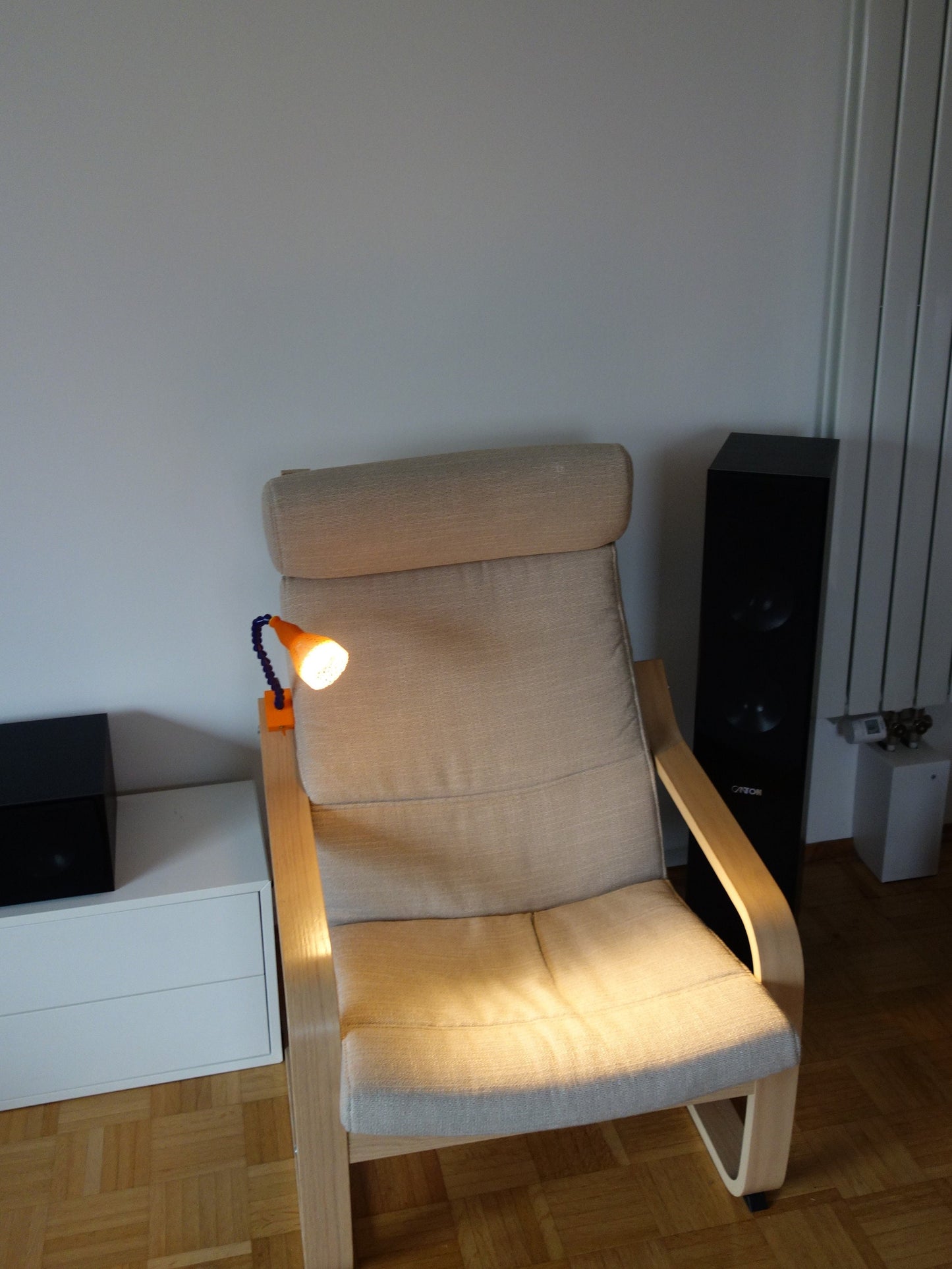 Tischlampe 3D-Druck Industrie Voronoi Design - Klemmlampe, Leselampe, Schreibtischlampe